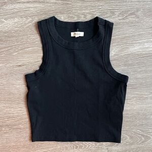 Madewell Black Cotton Tank Top